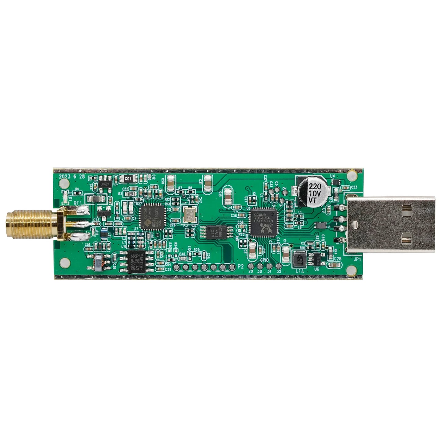 RTL-SDR Blog RTL SDR V4 R828D RTL2832U 1PPM TCXO SMA RTLSDR Software Defined Radio with Multipurpose Dipole Antenna