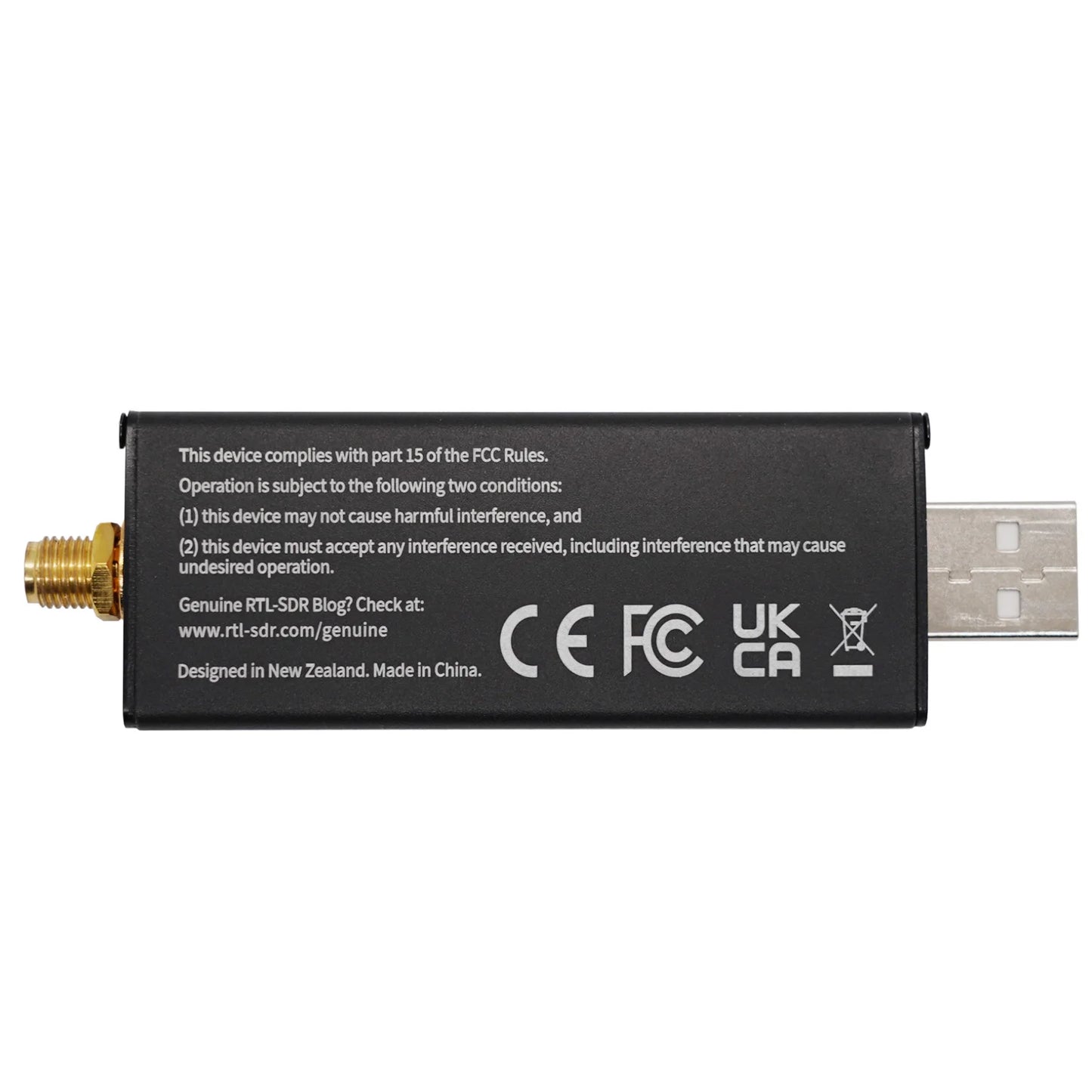 RTL-SDR Blog RTL SDR V3 R820T2 RTL2832U 1PPM TCXO SMA RTLSDR Software Defined Radio (Dongle Only)